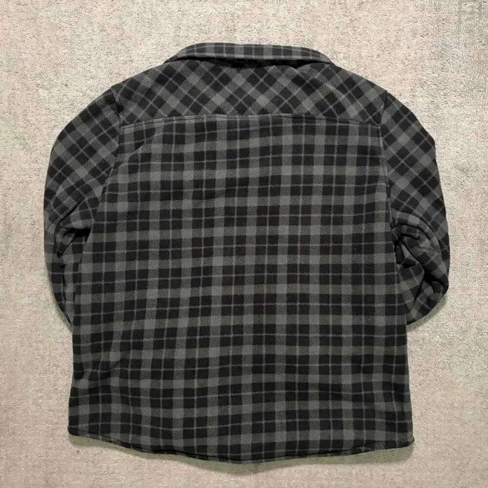 Voyager black and grey flannel
